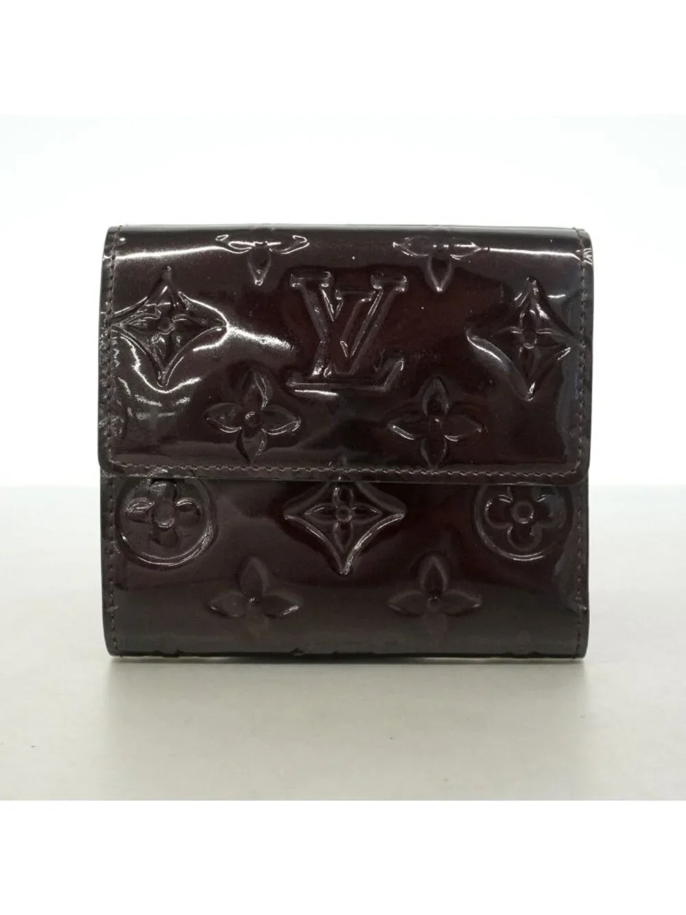 Louis Vuitton Trifold Wallet Vernis Portefeuille Elise Amarante